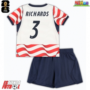 Estados Unidos Chris Richards #3 Primera Equipación Niños Mundial 2026 Manga Corta (+ Pantalones cortos)
